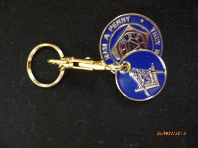 TROLLEY COIN HOLDER  KEY RING